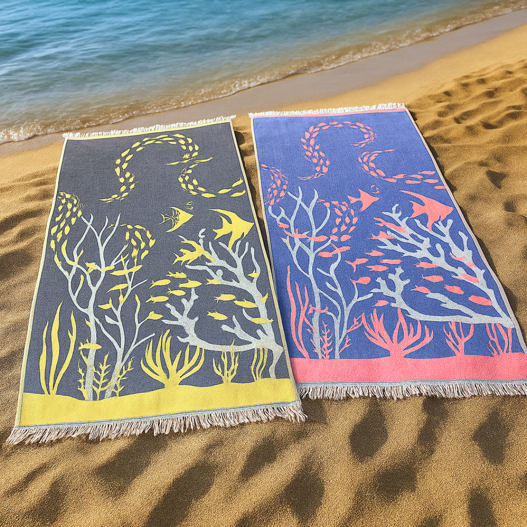 Coral Throw Muslin Cotton Loincloth Red 90x200 cm