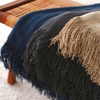 Alba 100% Cotton Throw Blanket 150x220 cm Yellow