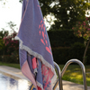 Coral Throw Muslin Cotton Loincloth Red 90x200 cm