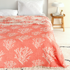 Coral 4 Layer Muslin Double Bedspread
