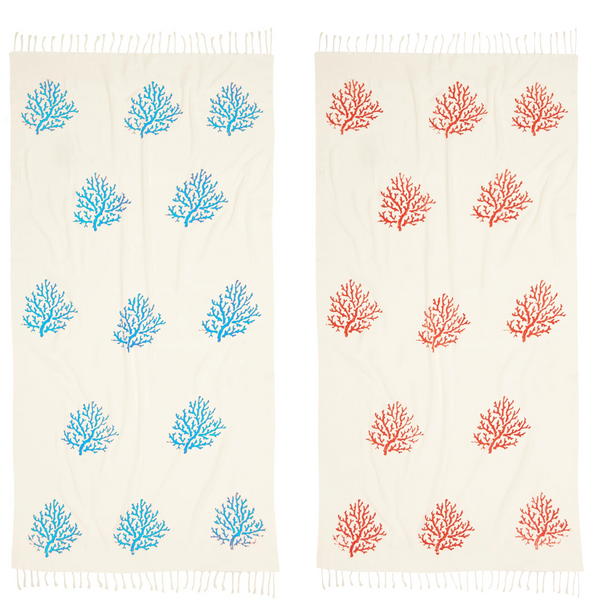 Coral Throw Muslin Cotton Loincloth Red 90x200 cm