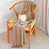 Alba 100% Cotton Throw Blanket 150x220 cm Yellow