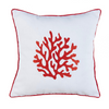 Coral Kırlent Kılıfı 45x45 cm Bej/Mavi