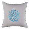 Coral Kırlent Kılıfı 45x45 cm Bej/Mavi