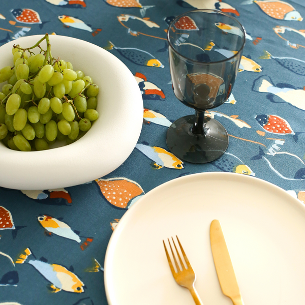 Olive Provence Cotton Table Cloth