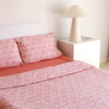 British Birds 100% Cotton Double Duvet Cover Set Water Green 200x220 cm