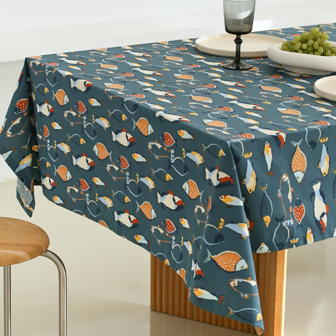 Olive Provence Cotton Table Cloth