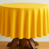 Genoa Woven Linen Stain Resistant Round Table Cloth Red
