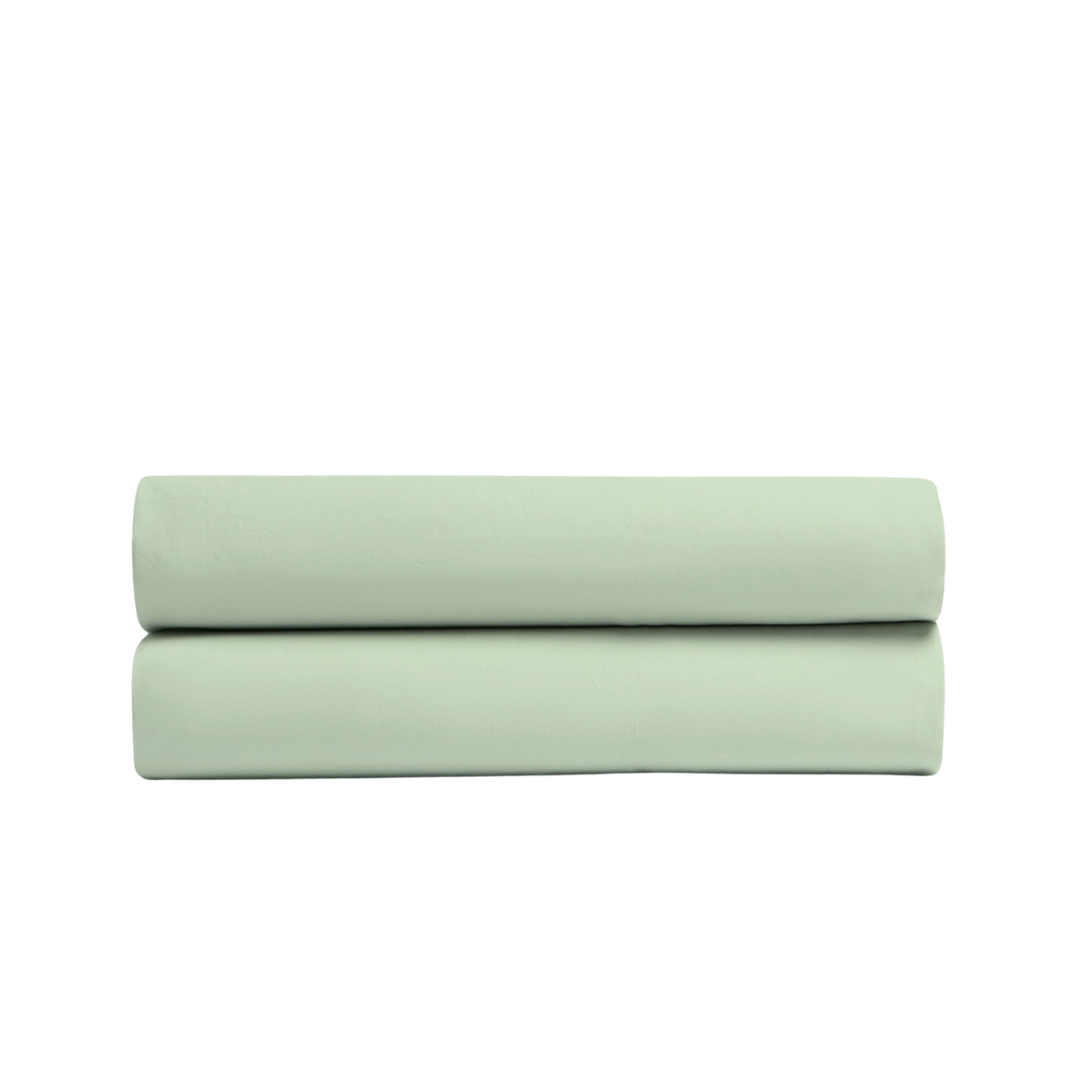 Stella 100% Cotton Ranforce Double Elastic Bed Sheet 160x200 cm Light Green