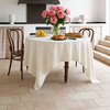 Genoa Woven Linen Stain Resistant Table Linen Ecru