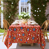 Cyra Premium Linen Tablecloth Red