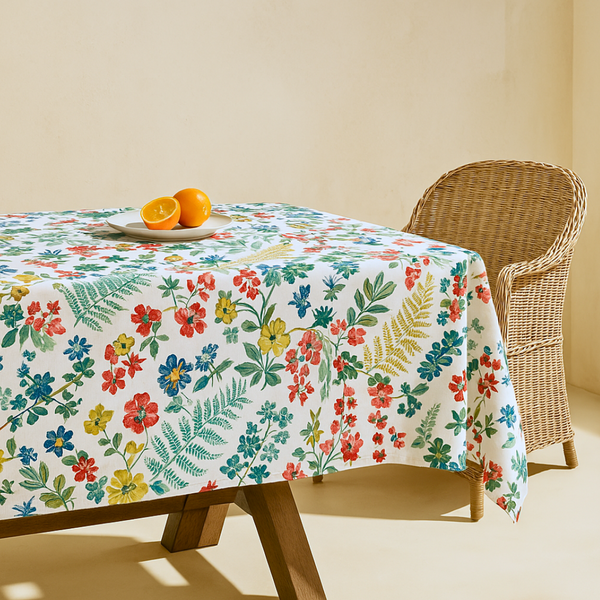 Summer Garden Cotton Table Cloth