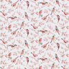 British Birds Cotton Table Linen Ecru