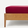 Double Elastic Bamboo Aloe Vera Bed Sheet 160x200 cm Claret Red