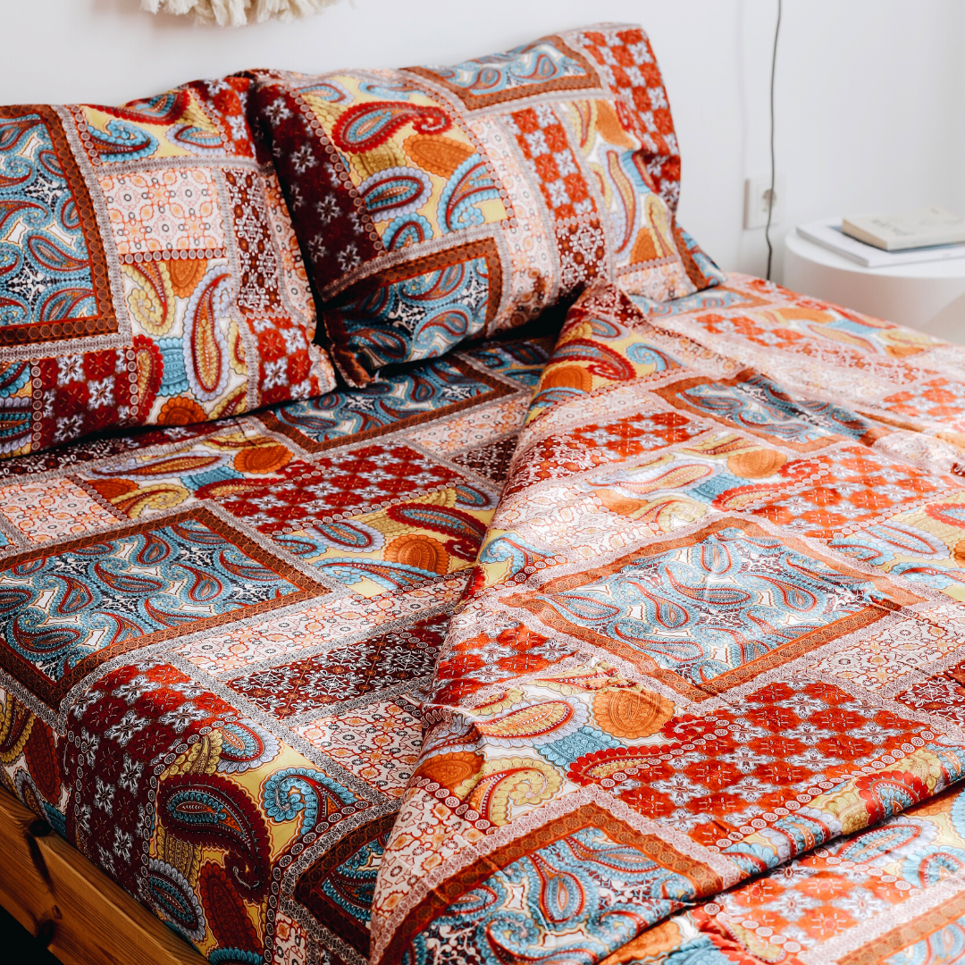 Torino Double Deluxe Silk Satin Duvet Cover Set 200x220 cm