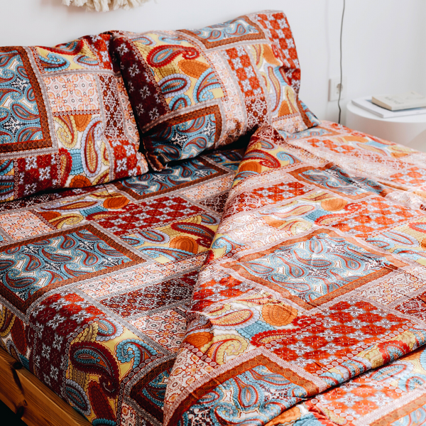 Torino Double Deluxe Silk Satin Duvet Cover Set 200x220 cm