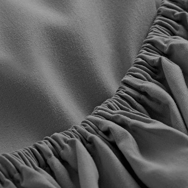 Double Elastic Cotton Combed Cotton Bed Sheet 160x200 cm Smoked
