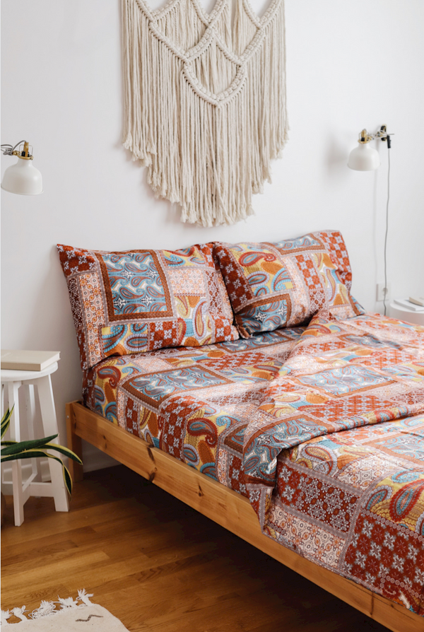 Torino Double Deluxe Silk Satin Duvet Cover Set 200x220 cm