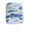 Fish Cotton Face Towel 50x90 cm Blue