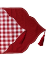 Alice Piko Embroidered Double-Sided Linen Runner Gingham