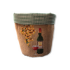 Wine Design Woven Basket Goblet Pattern
