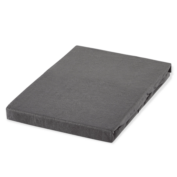 Single Elastic Bamboo Aloe Vera Bed Sheet 100x200 cm Anthracite