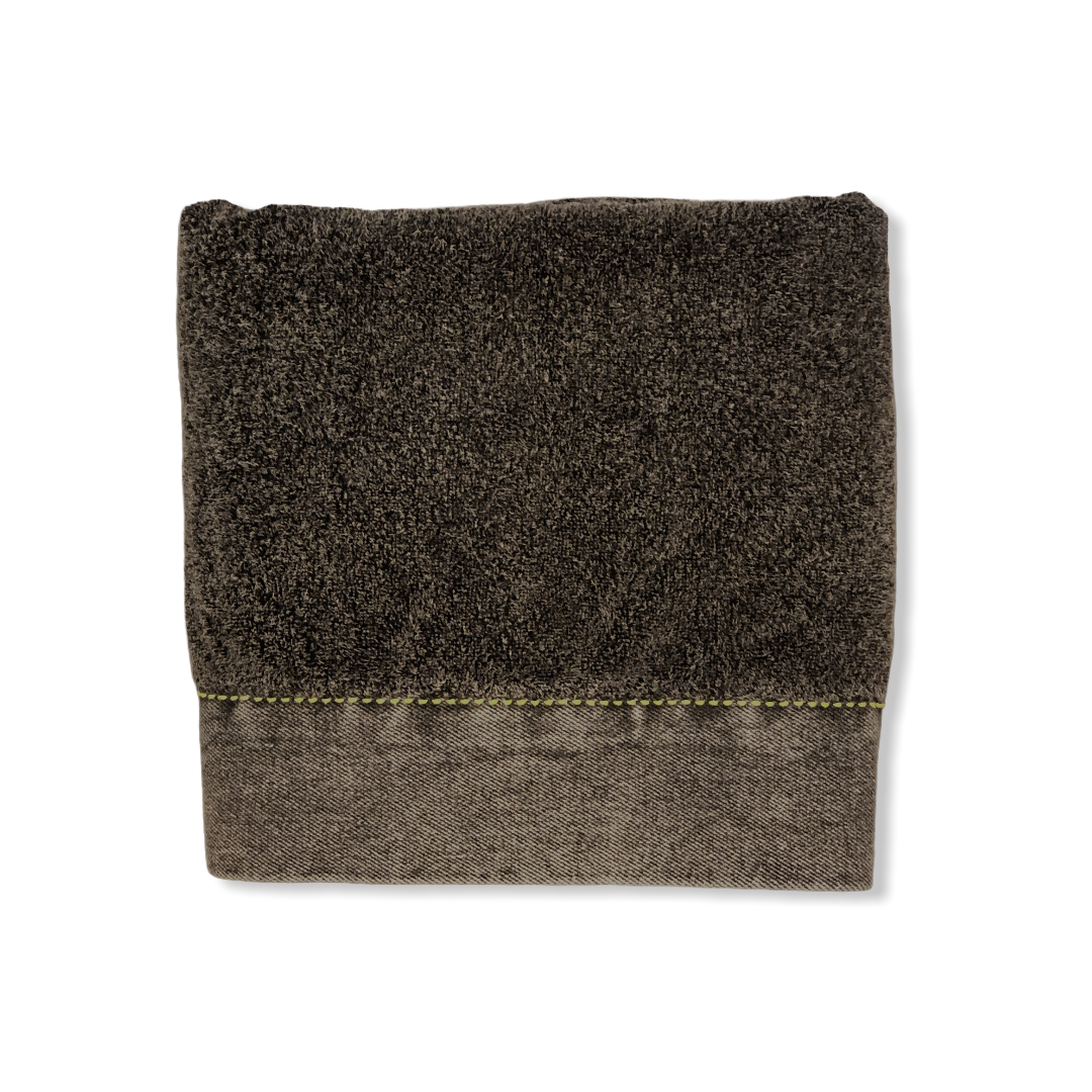 Fiona Stonewash 100% Cotton Face Towel 50x100 cm Smoked