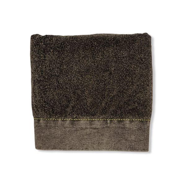 Fiona Stonewash 100% Cotton Face Towel 50x100 cm Smoked