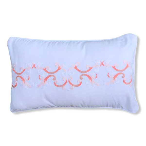 Marbella Embroidered 30x50 cm Pillow Cover Orange