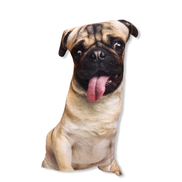 3D Pug Dog Pillow