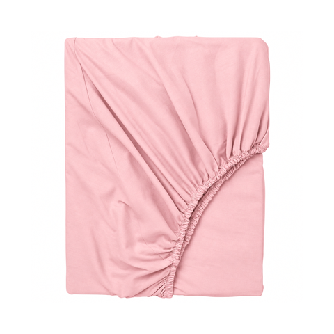 Stella 100% Cotton Ranforce Double Elastic Bed Sheet 160x200 cm Powder