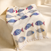 Coral Throw Muslin Cotton Loincloth Red 90x200 cm
