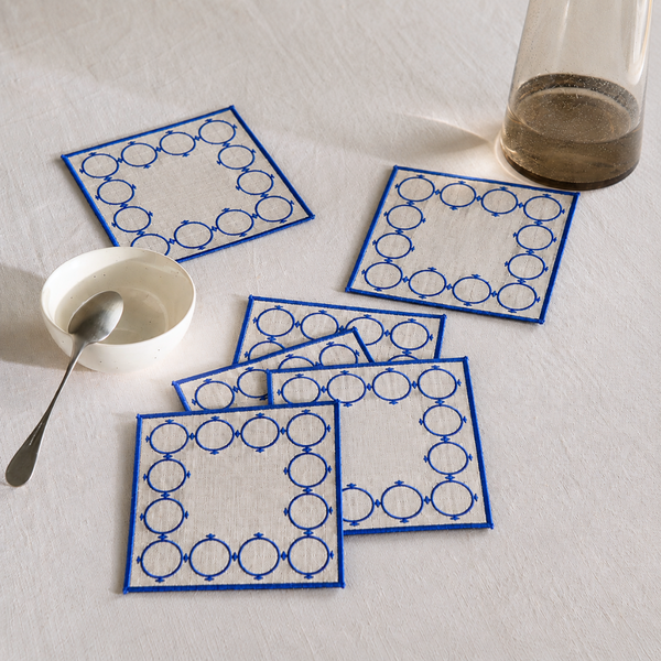 Genoa Stain Resistant Linen Placemat 30x50 cm Green