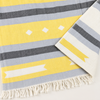 Stripe Throw Cotton Loincloth Smoked-White 100x170 cm