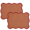 Genoa Woven Linen Stain Resistant Napkin Gray (Pack of 2)