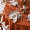 Genoa Woven Linen Stain Resistant Napkin Ecru (2 Pack)