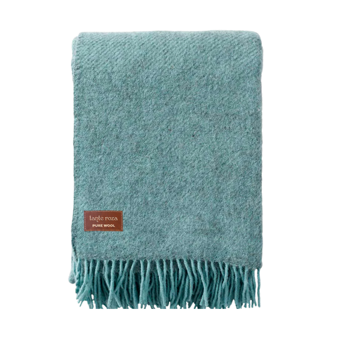 Woolmark Single Single Pure Wool Blanket Blue