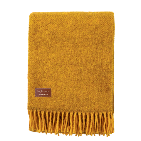 Woolmark Single Pure Wool Blanket Saffron