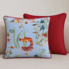 Azzurra Premium Pamuk Kırlent Kılıfı 45x45 cm Mavi