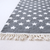 Stripe Throw Cotton Loincloth Smoked-White 100x170 cm