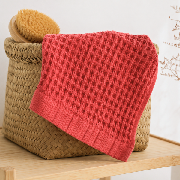 Waffle 100% Cotton Face Towel 50x80 cm Anthracite