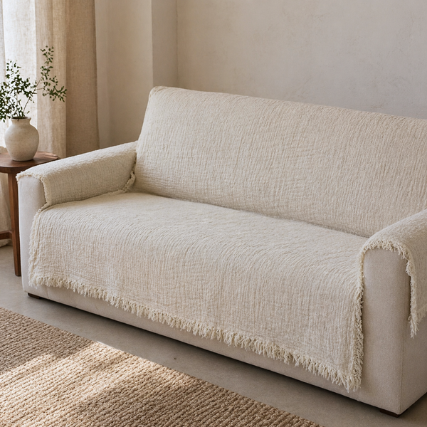 Navigli Single 4 Layer Muslin Bedspread Brown
