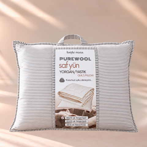 Woolmark %100 Doğal Yün Yorgan Beyaz