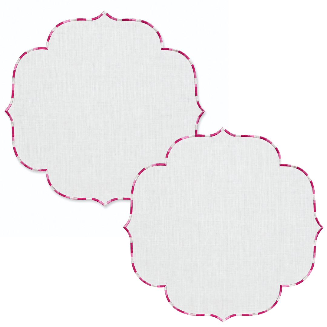 Genoa Stain Resistant Linen Placemat 30x50 cm Green