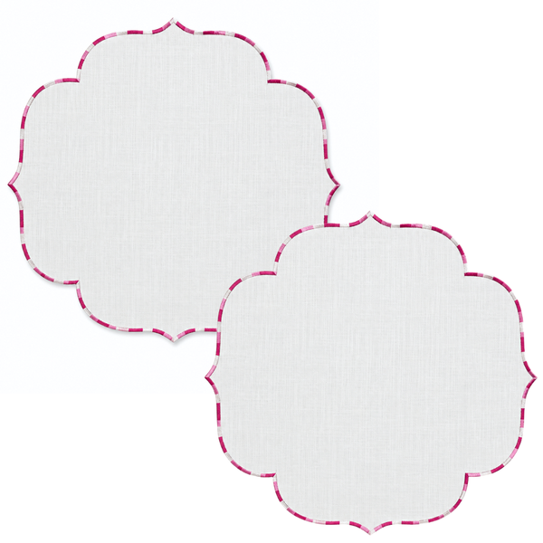 Genoa Stain Resistant Linen Placemat 30x50 cm Green
