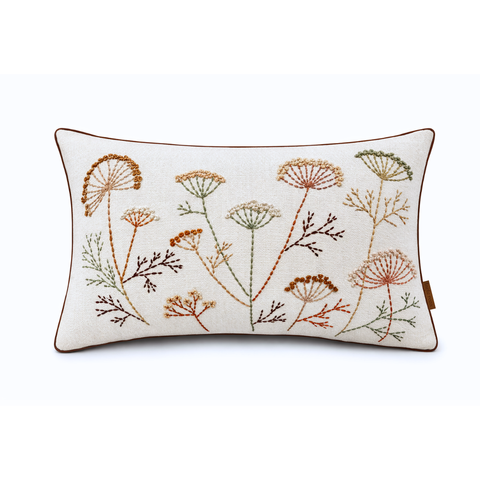 Botanica Dokuma El Nakışlı Kırlent 35x50 cm Kiremit