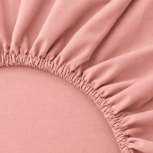 Çift Kişilik Lastikli Bambu Aloe Vera Çarşaf 160x200 cm Soft Pembe