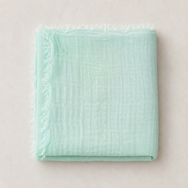 Cyra 100% Cotton Shawl Blue