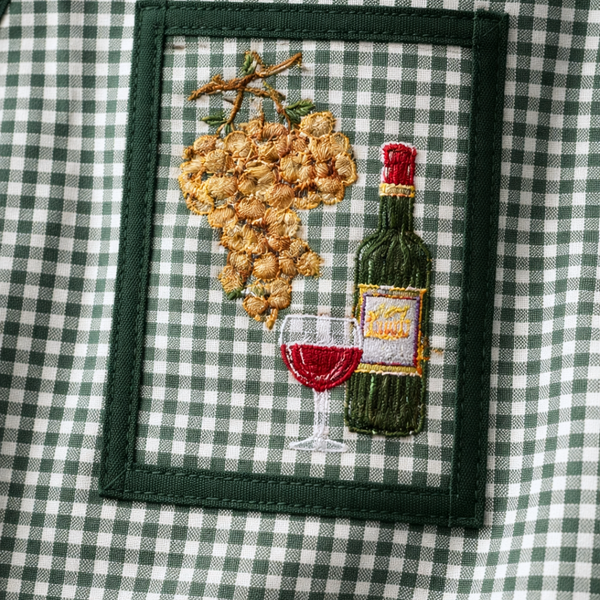 Wine Tasarım Mutfak Önlük Seti