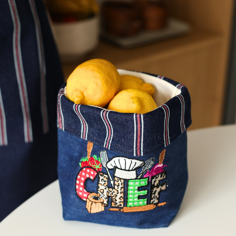Nature Design Woven Basket Blue